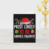 De meest waarschijnlijke kerstman is de favoriete  kaart (Gele Bloem)