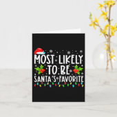 De meest waarschijnlijke kerstman is de favoriete  kaart (Gele Bloem)