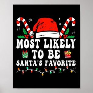 De meest waarschijnlijke kerstman is de favoriete poster