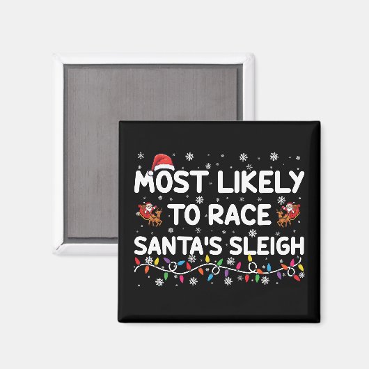 De meest waarschijnlijke kerstman van de Race Sant Magneet (Voorkant / Achterkant)