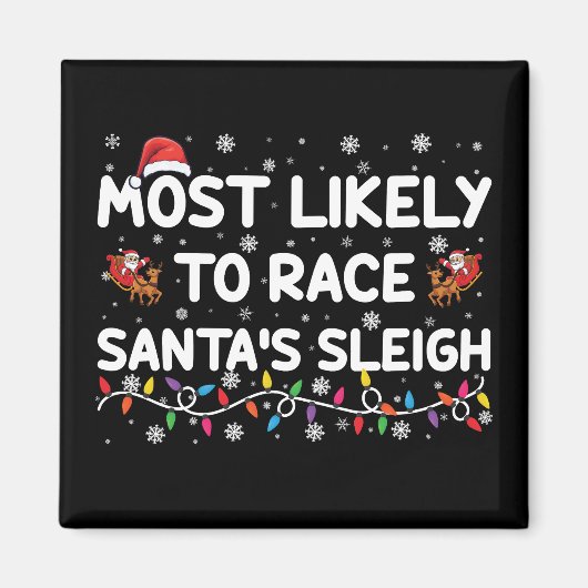 De meest waarschijnlijke kerstman van de Race Sant Magneet (Voorkant)