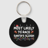 De meest waarschijnlijke kerstman van de Race Sant Sleutelhanger (Voorkant)