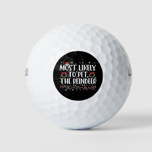 De meest waarschijnlijke kerstman van de renniffer golfballen (Voorkant)