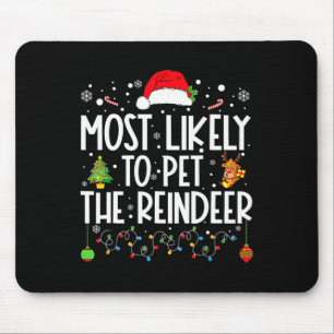 De meest waarschijnlijke kerstman van de renniffer muismat