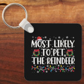 De meest waarschijnlijke kerstman van de renniffer sleutelhanger (Voorkant)