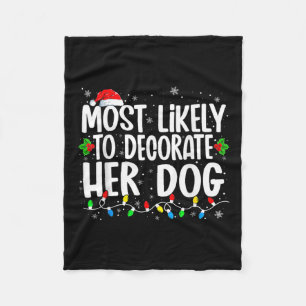 De meest waarschijnlijke manier om haar hond famil fleece deken