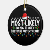 De meest waarschijnlijke manier om met Kerstmis te Keramisch Ornament (Links)