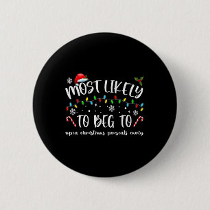 De meest waarschijnlijke manier om met Kerstmis te Ronde Button 5,7 Cm