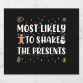 De meest waarschijnlijke om de Cadeaus te schudden Bier Etiket (Enkel label)