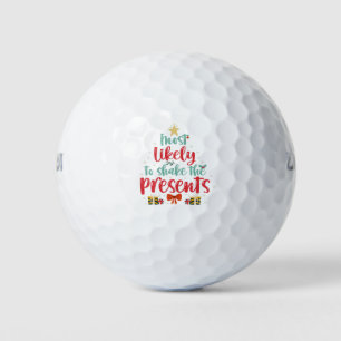 De meest waarschijnlijke om de Cadeaus te schudden Golfballen