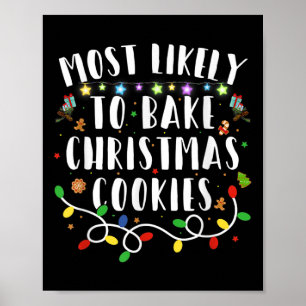 De meest waarschijnlijke om de kerstkoekjesfamilie poster