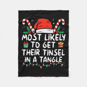 De meest waarschijnlijke om hun Tinsel in een drie Fleece Deken