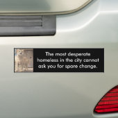 De meest wanhopige bumperknop (op zwart) bumpersticker (Op auto)