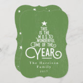 de meest wonderbaarlijke tijd van het jaar... feestdagenkaart (Voorkant / Achterkant)