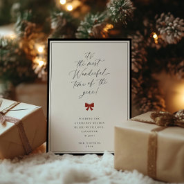 De meest wonderbaarlijke tijd van het jaar feestdagenkaart