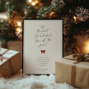 De meest wonderbaarlijke tijd van het jaar feestdagenkaart