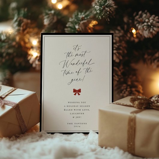 De meest wonderbaarlijke tijd van het jaar feestdagenkaart