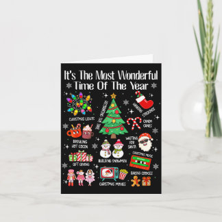 De meest wonderbaarlijke tijd van het jaar kerstmi kaart