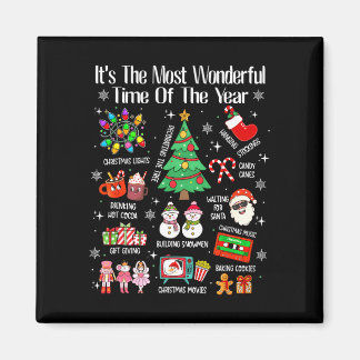 De meest wonderbaarlijke tijd van het jaar kerstmi magneet