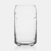 De meest wonderschone wijn van het jaar blikvorm glas (Links)