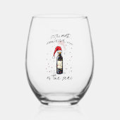 De meest wonderschone wijn van het jaar  wijnglas zonder voet (Achterkant)