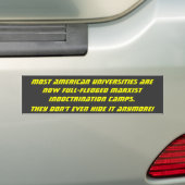 De meeste Amerikaanse universiteiten zijn nu volwa Bumpersticker (Op auto)