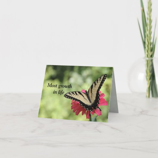 De meeste groei komt wanneer je het het minst verw kaart (Voorkant)