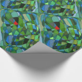 "De meeste Groenen" Abstract ontwerppapier Cadeaupapier (Hoek)