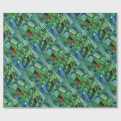 "De meeste Groenen" Abstract ontwerppapier Cadeaupapier (Vlak)