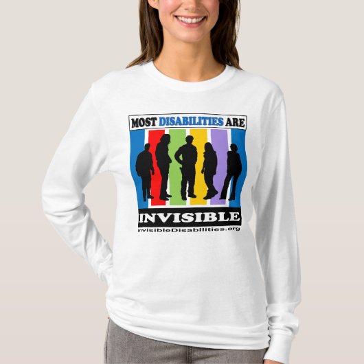 De meeste handicaps zijn onzichtbaar - het Shirt v (Voorkant)