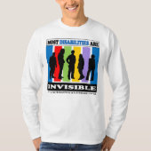 De meeste handicaps zijn onzichtbaar - het Shirt v (Voorkant)