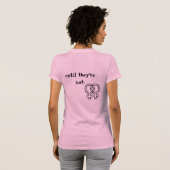De meeste meisjes zijn recht.... t-shirt (Achterkant volledig)