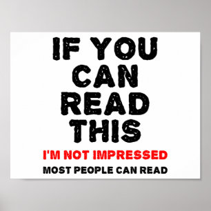 De Meeste Mensen Kunnen Deze Grappige Poster Lezen