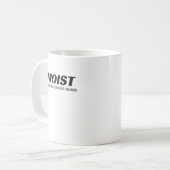 De meeste mensen vinden dit woord irritant. koffiemok (Voorkant links)