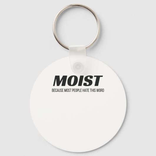 De meeste mensen vinden dit woord irritant. sleutelhanger (Voorkant)