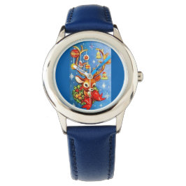 De meeste Mooie Vintage Herten van Kerstmis Horloge
