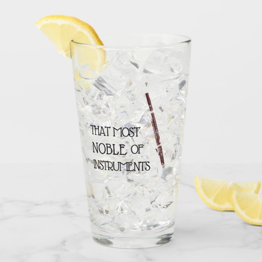 De meeste noble instrumenten - bassonglas glas (Voorkant ijs)