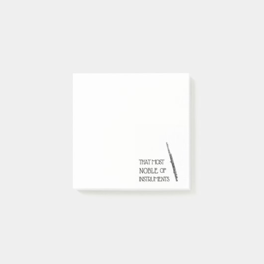 De meeste noble van instrumenten - flute post-its post-it® notes (Voorkant)