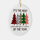De meeste prachtige tijd van het jaar keramisch ornament (Rechts)