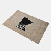 De meeste Rocks en Koeien Funny Minnesota Deurmat (Schuin)