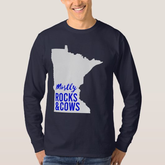 De meeste Rocks en Koeien Funny Minnesota T-shirt (Voorkant)
