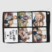 De meeste T-shirt-Riffic UNCLE Douane 5 Foto Vader Golfhanddoek (Horizontaal)