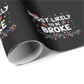 De meesten houden van gebroken kerst familie match cadeaupapier (Rol Hoek)