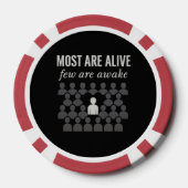 De meesten zijn nog in leven. Weinigen zijn wakker Poker Chips (Achterkant)