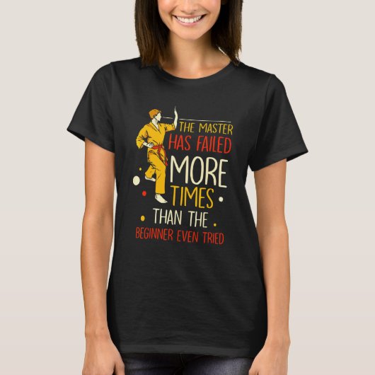 De Meester Is Meer Keren Gefaald Dan De Beginner T-shirt (Voorkant)