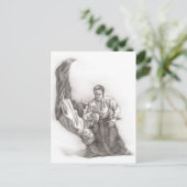 De meester van een aikido - energiegebruik van de  briefkaart (Staand voorkant)