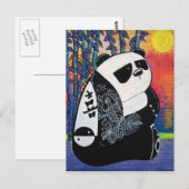 De Meester van Zen van de panda Briefkaart (Voorkant / Achterkant)