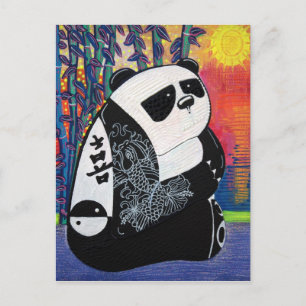 De Meester van Zen van de panda Briefkaart