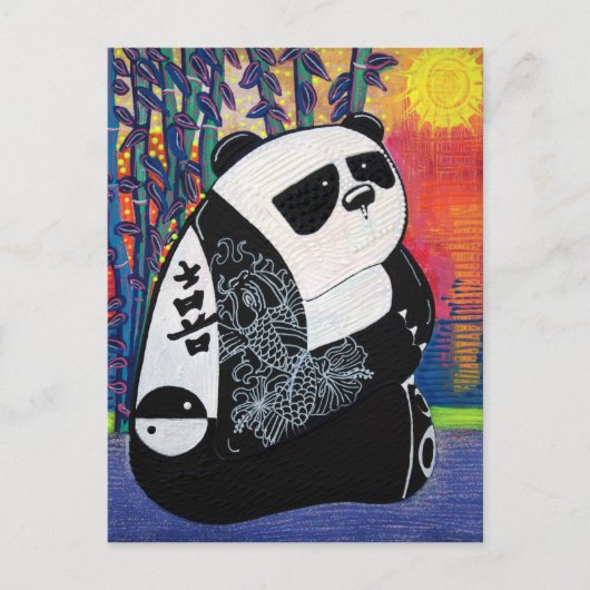 De Meester van Zen van de panda Briefkaart (Voorkant)