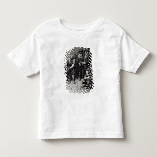 De meester zorgde ervoor dat we wat bier hadden. kinder shirts (Voorkant)